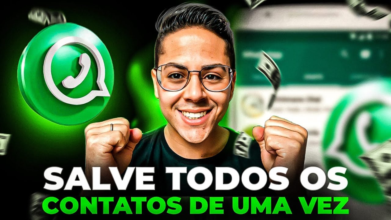 Como Salvar todos os contatos no WhatsApp em MASSA (GRÁTIS)