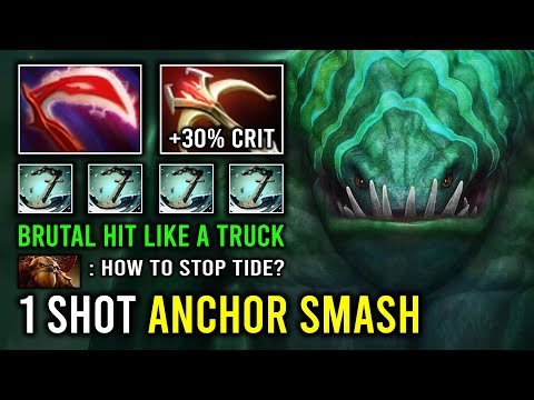 WTF 1 Hit Anchor Smash -12 Armor Reduct Desolator Hit Like a Truck Tidehunter Dota 2