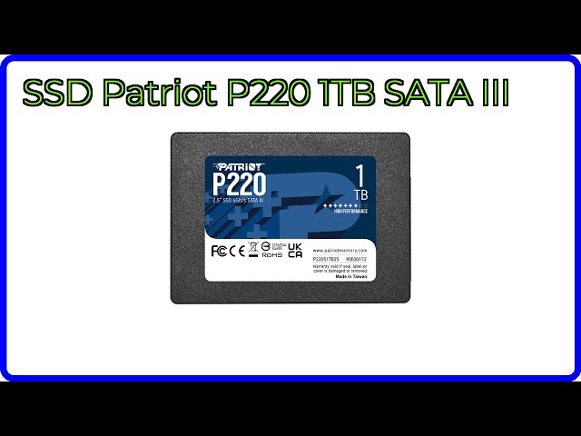 Vídeo relacionado con Patriot P220 SSD 128GB SATA III Disco Sólido Interno 2.5"