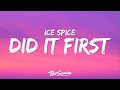 Ice Spice Did It First Lyrics Ft Central Cee