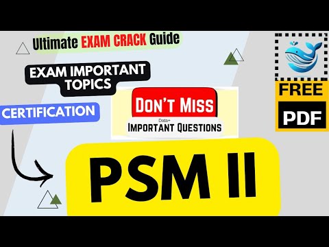 Scrum: Professional Scrum Master II - PSM II | Imp Que & Ans | New Course 2026 | 100% Pass |Free PDF