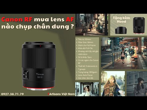 Vistilen 50mm F1.8 - Lấy nét tự động siêu nhanh dành cho Full-Frame Canon RF