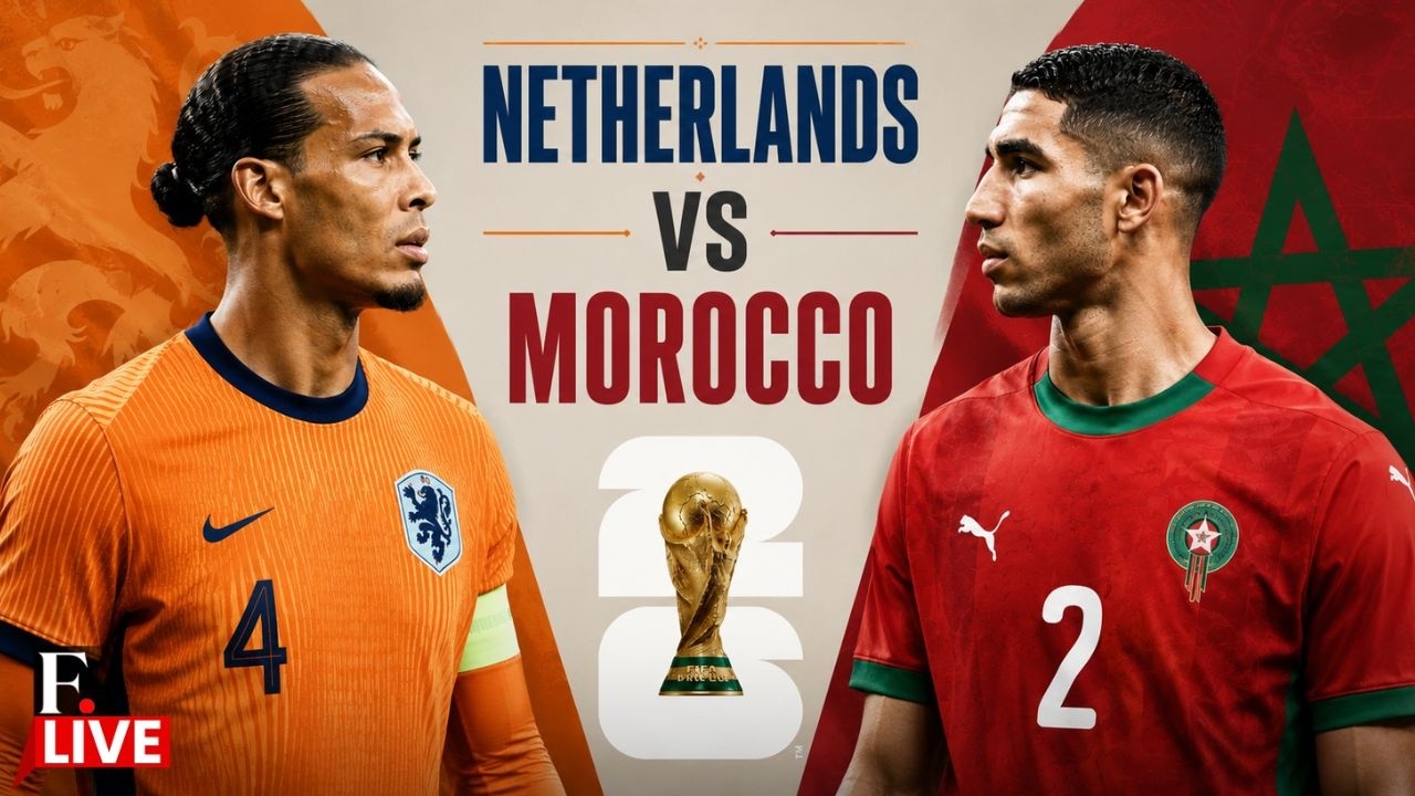 FIFA World Cup 2026 LIVE | Netherlands vs Morocco | Virgil van Dijk |  Achraf Hakimi | Round of 32