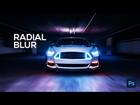 How to create ZOOM BLUR EFFECT using Radial Blur // Photoshop Tutorial