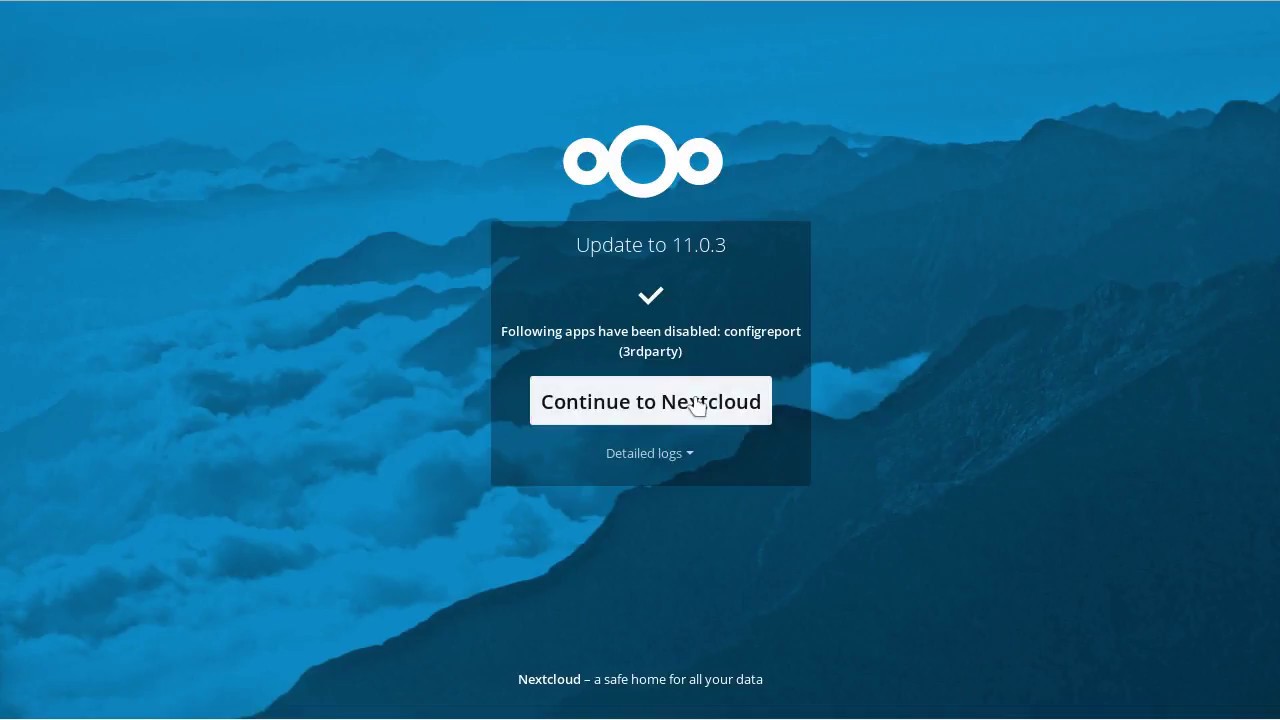 Nextcloud migration tool: ownCloud 9.1 to Nextcloud 11