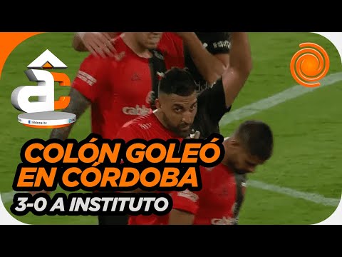 Colón venció 3-0 a Instituto y Wanchope pidió perdón