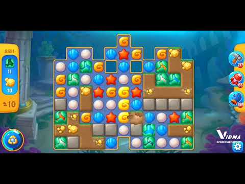 Fishdom. 8551 level no boosters and diamonds. 17 moves