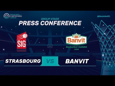 SIG Strasbourg v Banvit - Press Conference - Basketball Champions League 2017-18