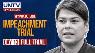 FULL TRIAL: Impeachment Trial of Vice President Sara Duterte, Day 14 – August 6, 2026
