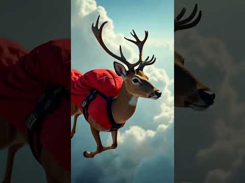 Cute Puppy, Tiger, and Deer Skydiving Adventure! 🐶🐯🦌 #EpicSkydive