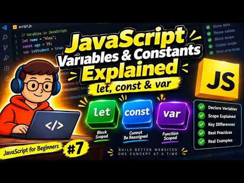 Javascript Variables Constants Explained Let Const Var Javascript For Beginners 7