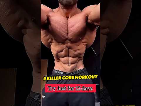 5 Killer Core workout At home ✅ #shorts #ytshorts #youtubeshorts #youtube #vairal #fitnesskisur