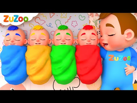 Ten in the Bed 😴 | Newborn Baby | ZuZoo Nursery Rhymes & Kids Songs