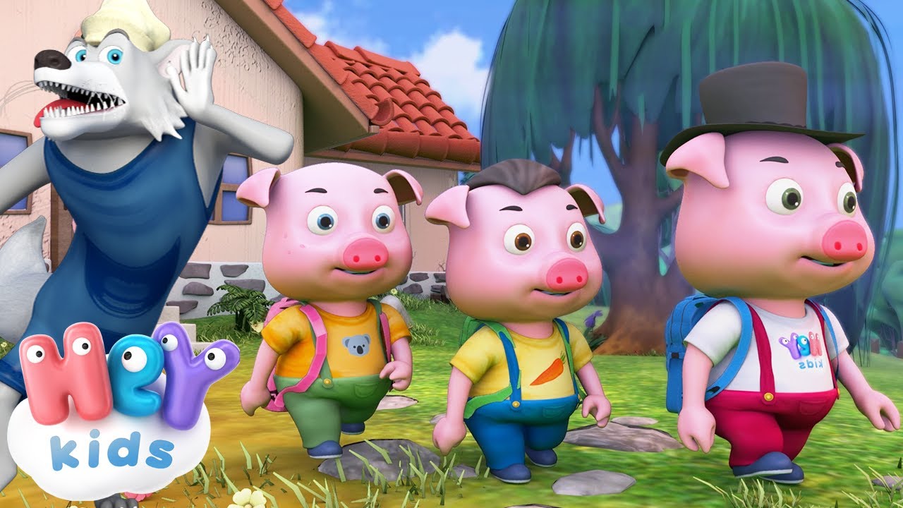 Cei Trei Purcelusi ?? Poveste pentru copii in romana ?? HeyKids - Desene animate