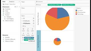 Tableau Mini Tutorial: Labels inside Pie chart