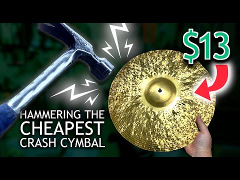 Hand Hammering a 13 Dollar Cymbal
