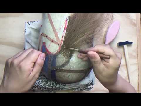 Tomi Kono - Wig making process