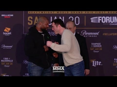 Bellator 192: Rampage Jackson vs. Chael Sonnen Staredown - MMA Fighting