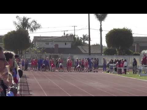 FSB-2 100m vs FV 3-27-14 - Los Alamitos Boys