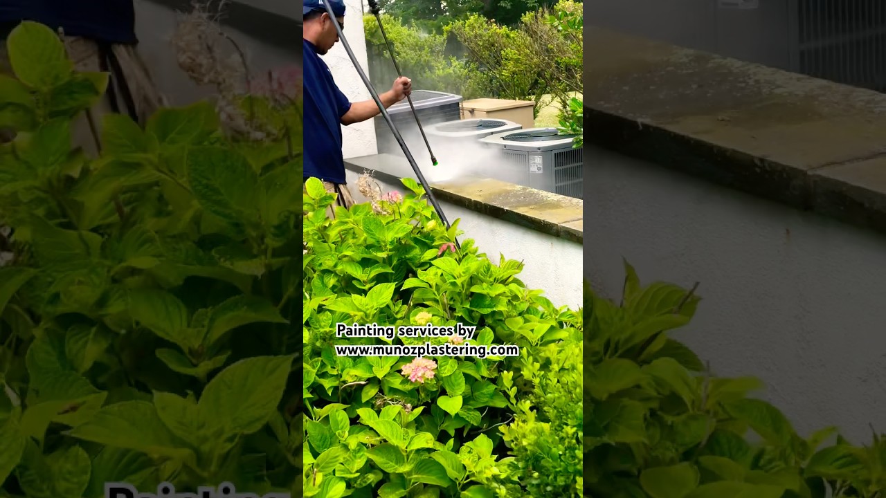 #pressurewashing #caulking doing some #stuccorepairs &  #painting in Wayne, PA #paintingservices