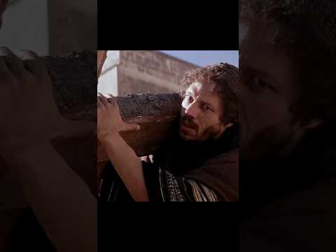 Simon of Cyrene helps Jesus carry the cross #jesus #thepassion #crucifixion #simonofcerene #bible