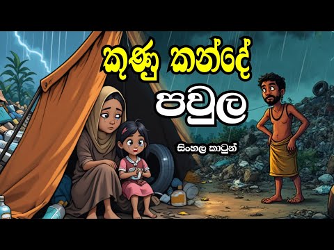 කුණු ගොඩේ කෙල්ල-Sinhala cartoon|sinhala lama kathandara/cartoon story #sinhalacartoon#lamakathandara