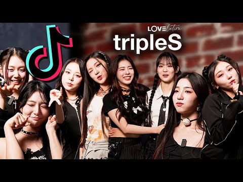 Surprising K-pop Group tripleS with a TikTok Challenge Game