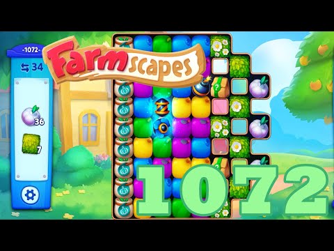 Farmscapes Level 1072  HD Gameplay Walkthrough | 3 - match game | android | ios | pc | app