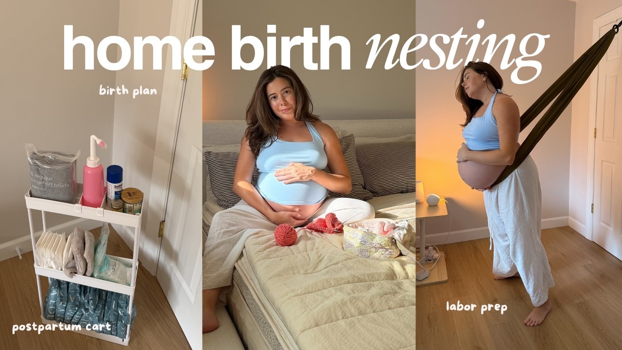 NEST WITH ME ☁️🕯️ Home Birth Prep, Answering Questions, My Birth Plan