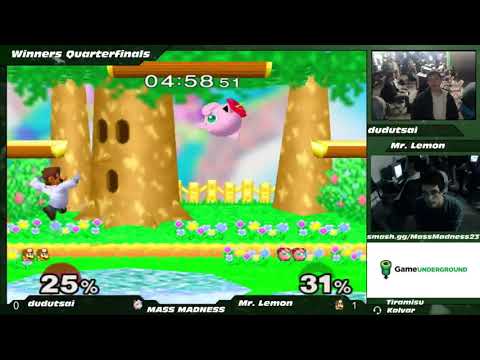 Mass Madness 23 SSBM - dudutsai (Jigglypuff) vs. Mr. Lemon (Dr. Mario) - Melee WQF