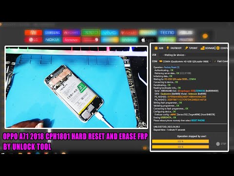 OPPO A71 2018 CPH1801 HARD RESET AND ERASE FRP BY UNLOCK TOOL