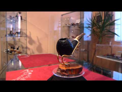 Pipa radica half bent apple fatta a mano - www.paronellipipe.it