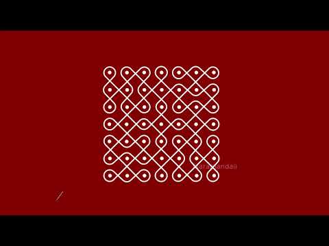 7 x 7 Dots |Pulli|Kambi|Neli kolam | Maramandaii | #kolam #kolangal #nelikolam #kambikolam