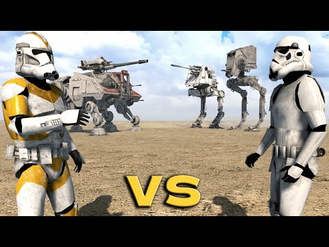 GALACTIC REPUBLIC vs GALACTIC EMPIRE - Star Wars Cinematic Battle (4K)