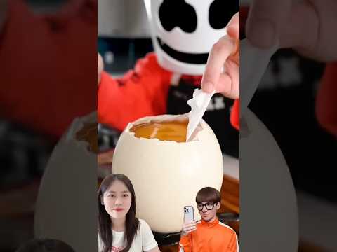 I tried ostrich egg for the first time 😮