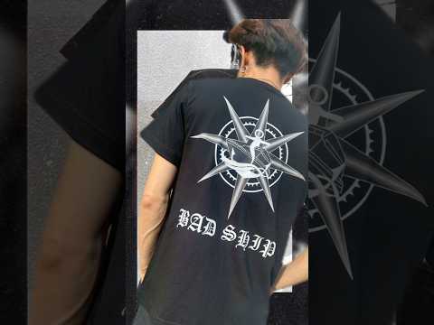 BAD SHIP Tシャツ｜スリムスタイルの着こなし
