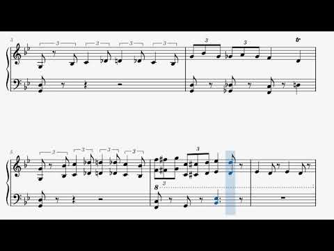 Bana's Theme (Xenoblade Chronicles 2) Piano Sheet Music - バーンのテーマ(ゼノブレイド2)ピアノ