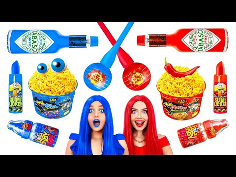 Food challenge: rosso vs. blu | Facciamo scorpacciata di cibi di un solo colore! Di RATATA