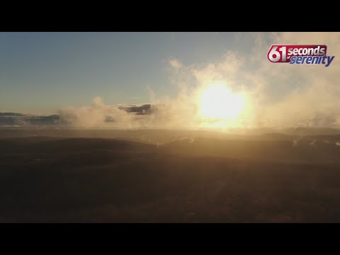61 Seconds of Serenity: Drone Sunset after the storm in Washington, Connecticut