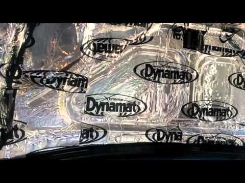 Dynamat Difference E34 Trunk Lid Before and After