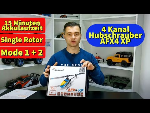 Amewi Amewi RC Helikopter AFX4 Li-Po Akku 350mAh blau/14+ video