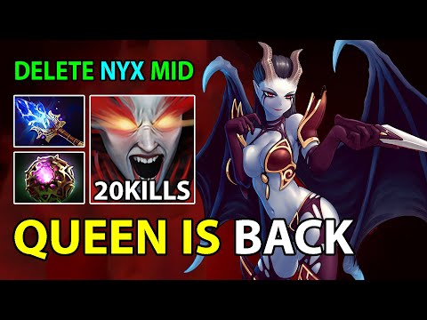 How To Win Midlane With Queen Of Pain Against Nyx Assassin ( Dota 2 Broken Build )