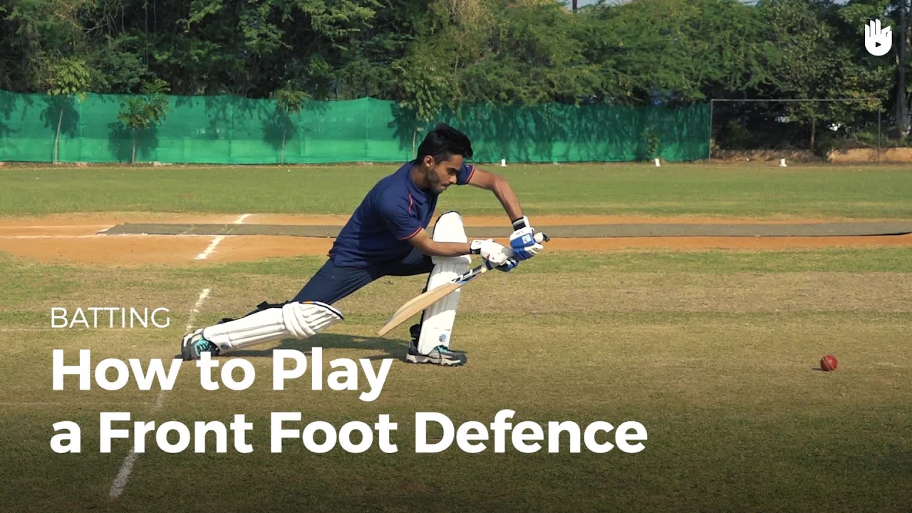 How to Play a Front Foot Defence How to Play Cricket Sikana