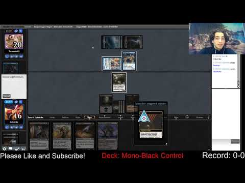 Mono Black Control in Pauper League Matches 1 and 2