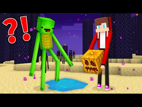 Mikey and JJ Became Endermans Challenge - Minecraft
