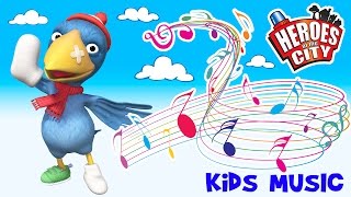Kids Songs | The Calamity Crow Song - Heroes of the City | ♫ | Car Cartoons | Car Cartoons
