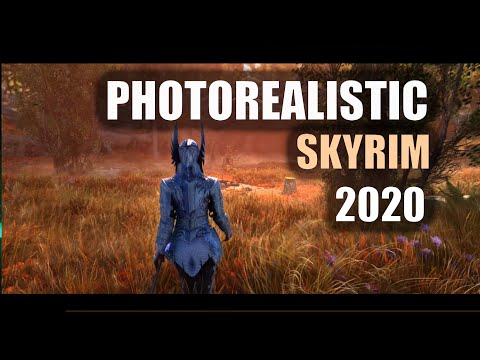 SKYRIM Photorealistic 4K Graphics in 2020!