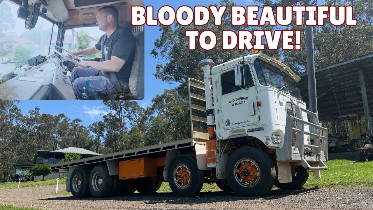 Kenworth 8X4 cab ride. Cummins Big Cam, 15 speed