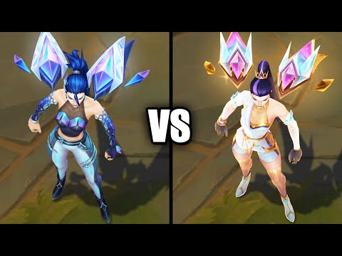 Prestige KDA ALL OUT Kaisa vs KDA ALL OUT Kaisa Skins Comparison (League of Legends)