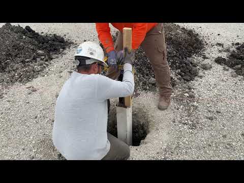 Placing and pouring the Morton MFS columns